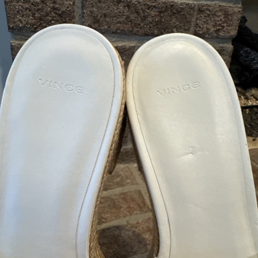 Vince‎ Women's Margo Espadrille Block Heel Slip On Sandals Slide Size 9.5 #174 - Picture 5 of 16